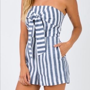 Kelsey Rose Playsuit (Strapless Romper)